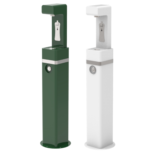 oasis freestanding outdoor bottle filling station